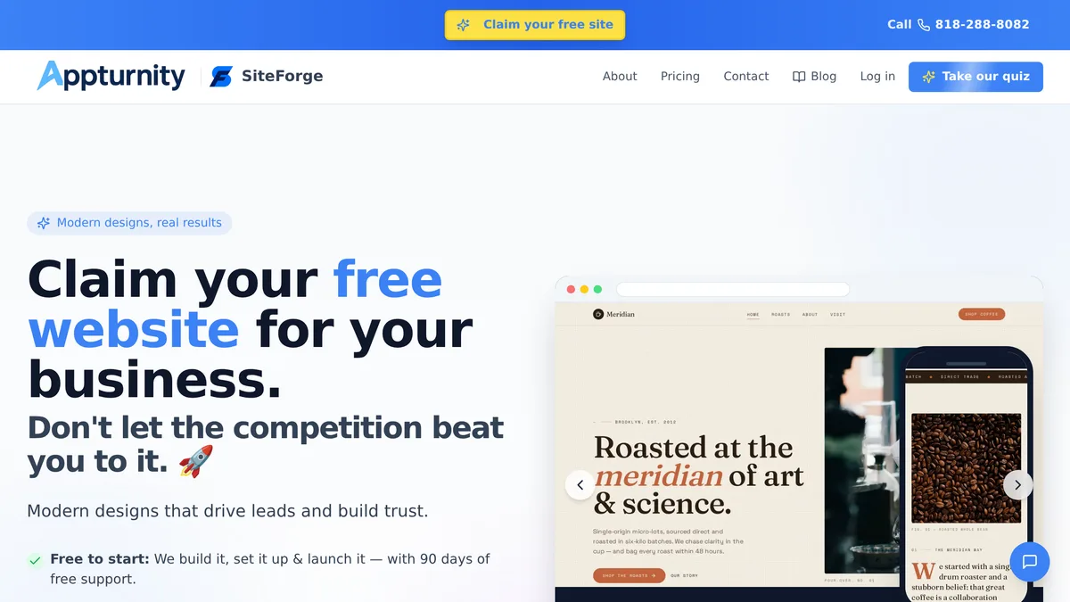 Need a website or business system? — site preview